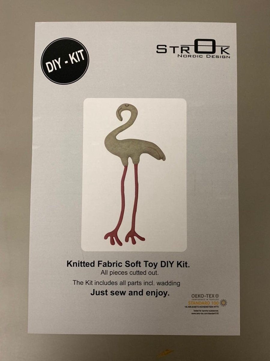DIY naaipakket knuffeldier Flamingo