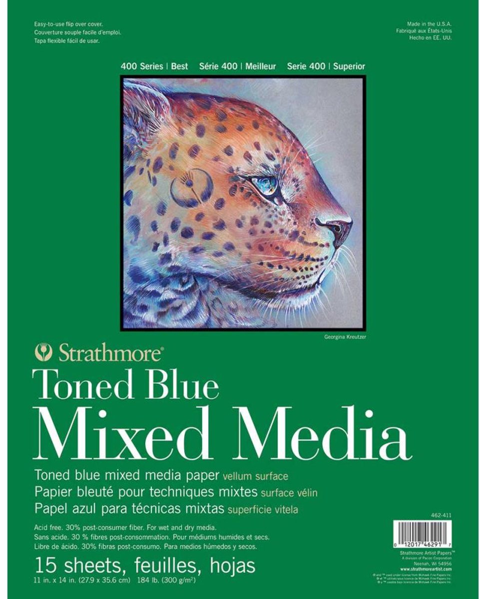 Strathmore - 400 Series Toned Mixed Media Pad Blue - P462-411