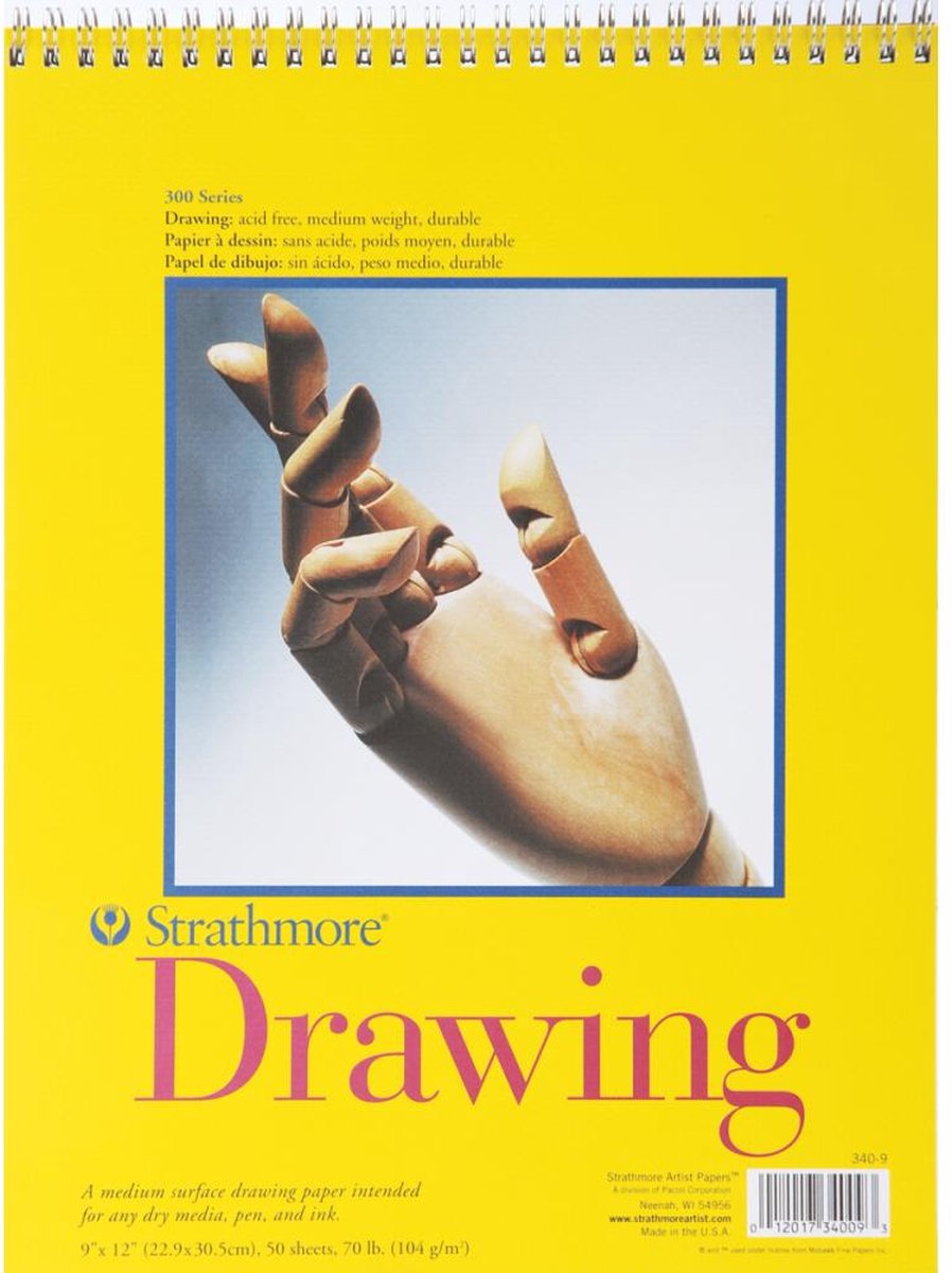 Strathmore - drawing pad - tekenblok met spiraal - 340-9