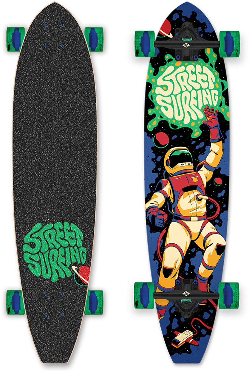Street Surfing - Cut Kicktail   - Kinderen - 36 inch - Astronaut - 91cm