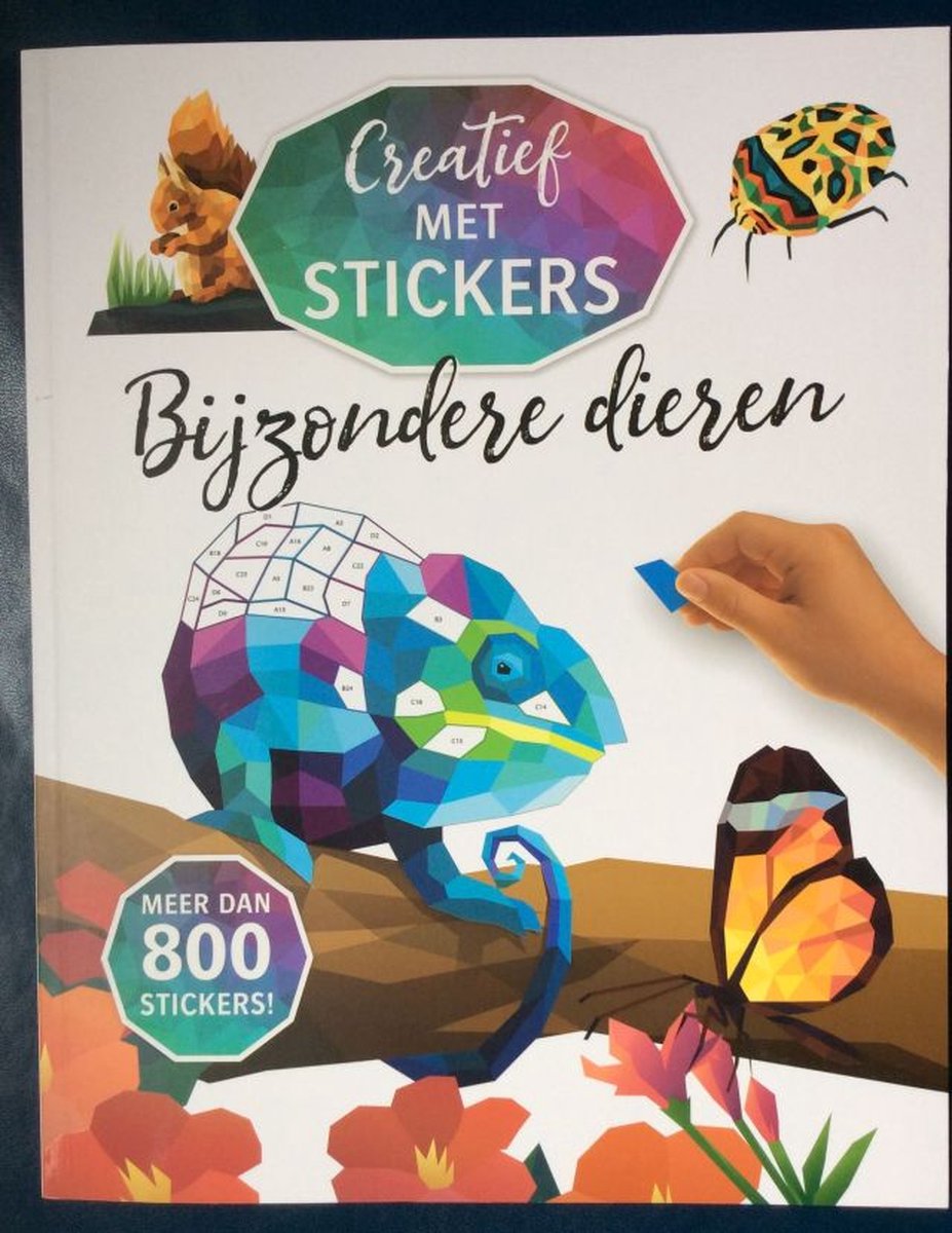 Creatief met stickers - Bijzondere dieren