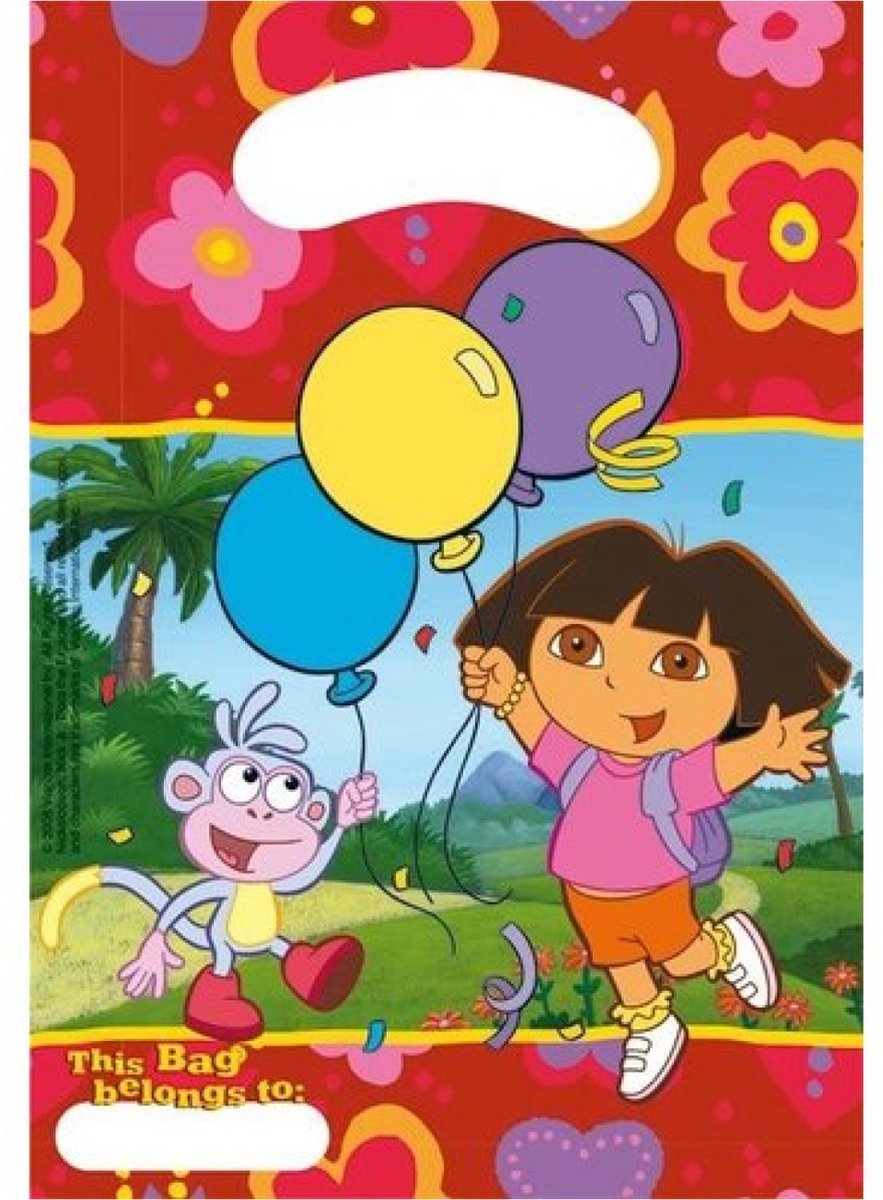 Studio 100 - Dora - Uitdeelzakjes - 6st.