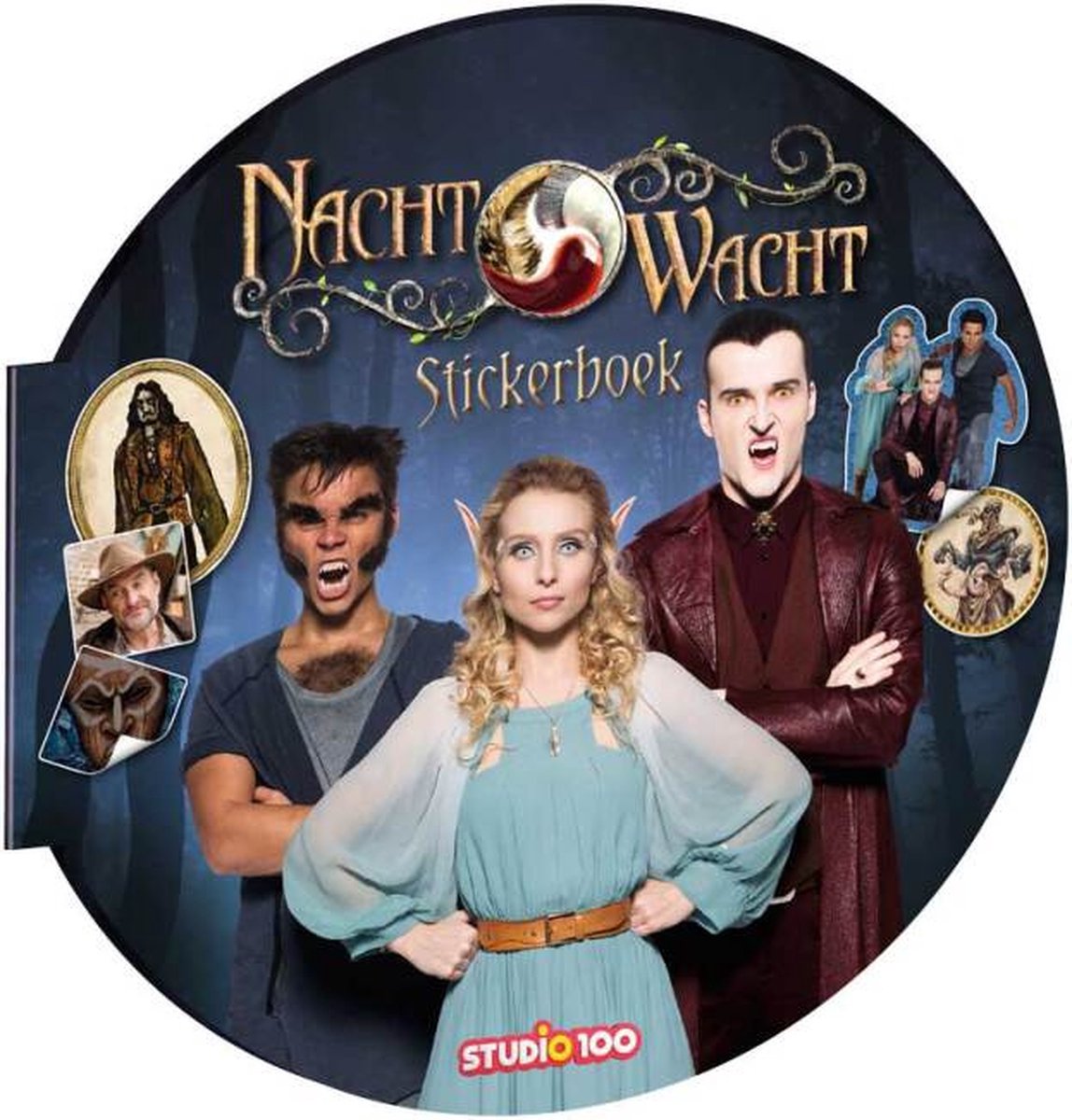 Studio 100 Stickerboek Nachtwacht Rond Paperback