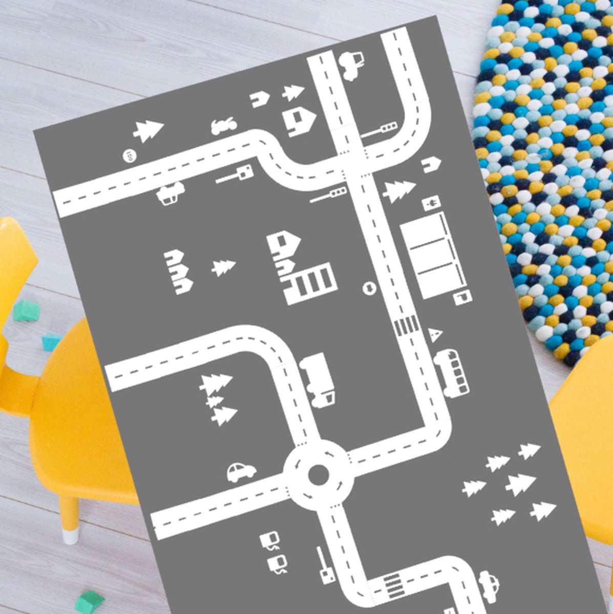 Sticky Roads autobaanstickers voordeelset wit