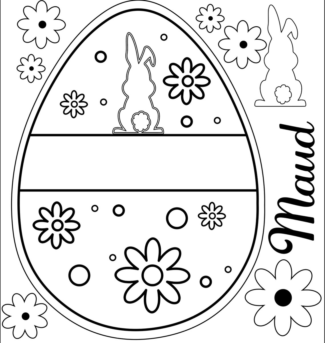 Studio Keut - Houten Decoratie - Pasen - DIY ei - gepersonaliseerd - 1pcs