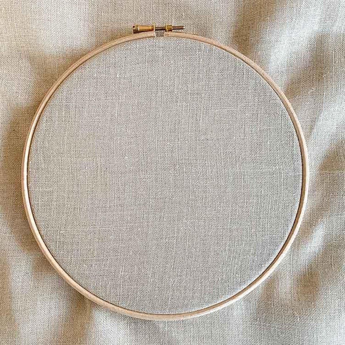 100 x 140 cm zandkleur evenweave 28 count Borduurstof - 11 draden per cm borduurlinnen - zand