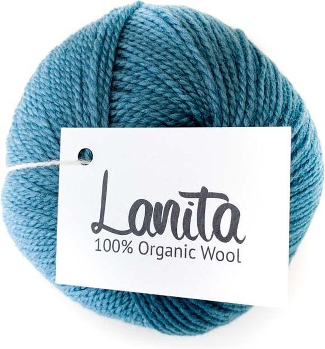 Lanita - Ecologische wol - 100% merino breiwol - 50 gram - voor breinaald 4 tot 4,5mm - 111 Turquoise