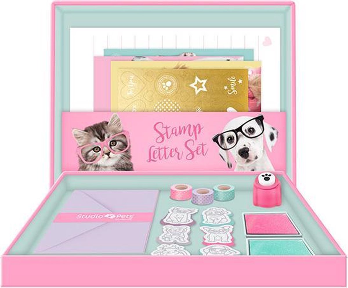 Studio Pets Stamp Letter Set - Paige & Spot