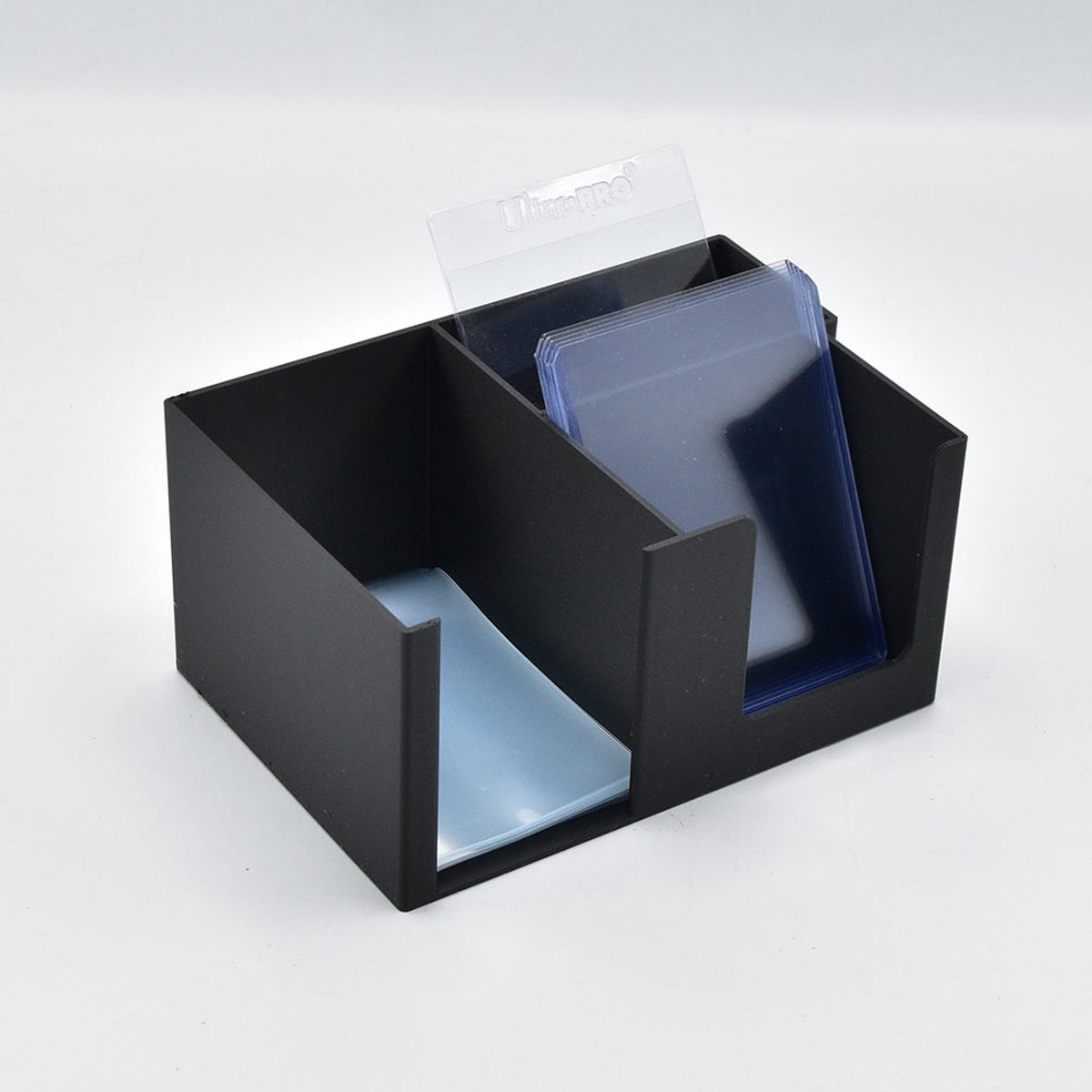 Combi Opbergbox voor Sleeves, Toploaders & Semi-Rigids – TCG Kaartenhouder voor Pokémon & Trading Cards - Kleur Blauw