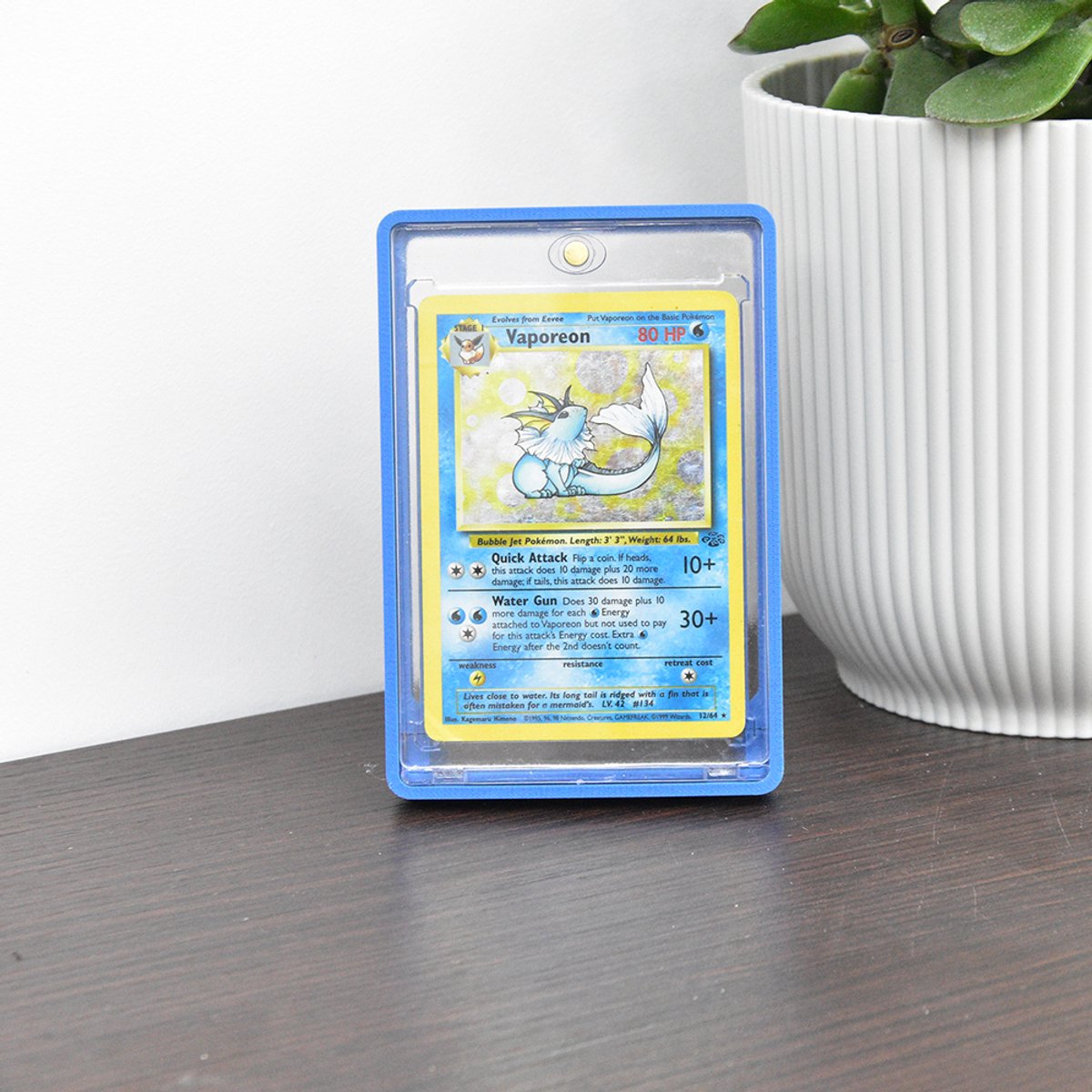 Magnetische One Touch Standaard – Display Frame voor 35pt Kaarten (Geschikt voor Pokémon & TCG) - Kleur Nee / Oranje