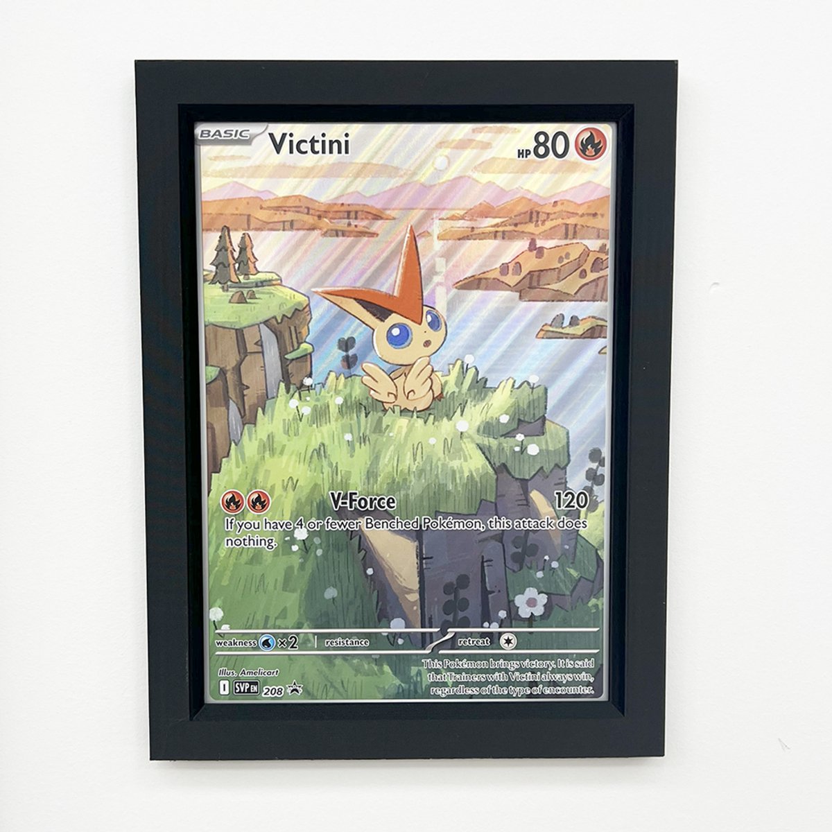 Pokémon Jumbo Kaart Muurdisplay – Fotolijst voor Moderne Jumbo Kaarten (Tape of Schroefmontage) - Kleur Paars