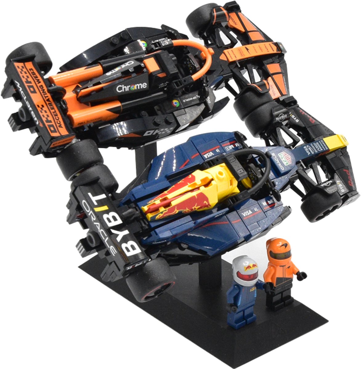 Display Standaard voor 2x LEGO® F1 Speed Champions Autos