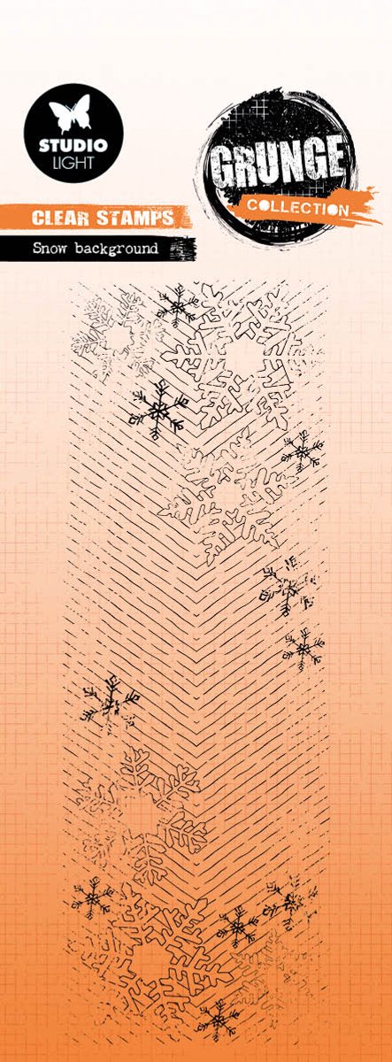GR Clear Stamp Snow background Grunge Collection nr.675