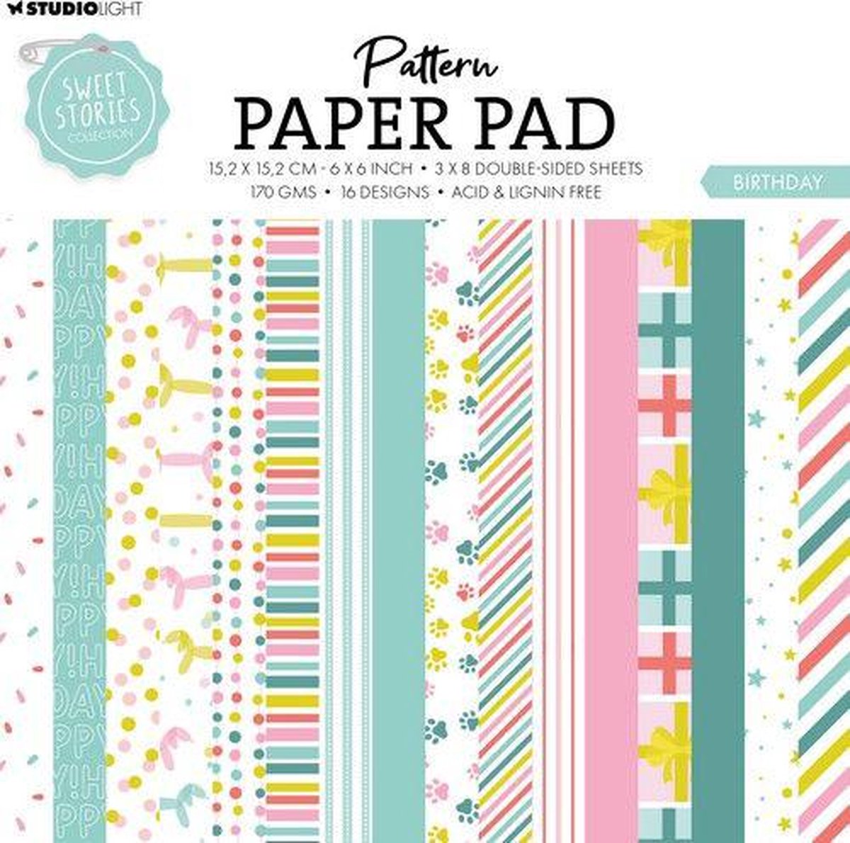 SL Pattern Paper Pad Birthday Sweet Stories nr.180