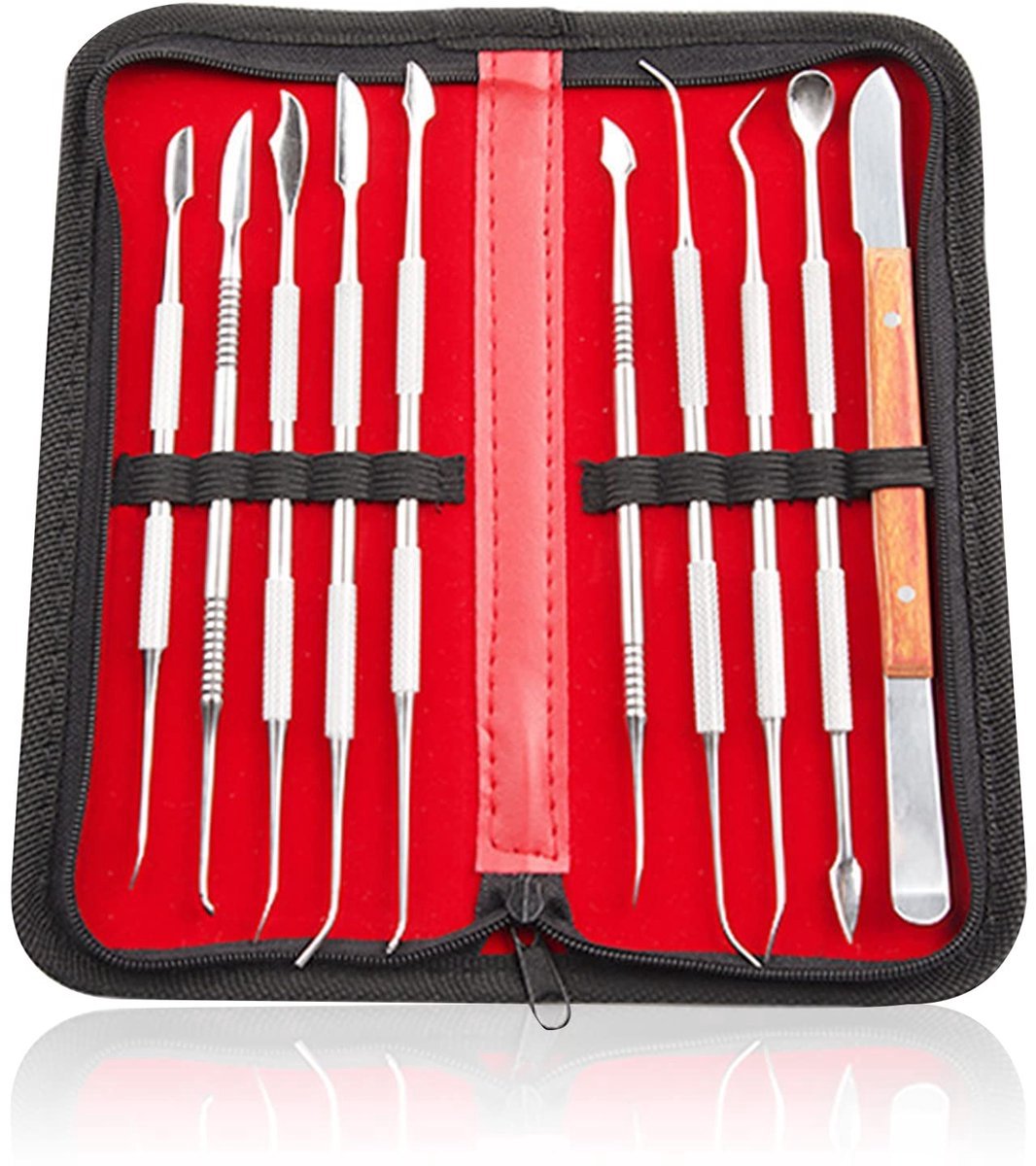 Stunq® Complete Set van 10 Stuks Gedetailleerd Modelleergereedschap voor Creatief Kleien en Houtsnijden