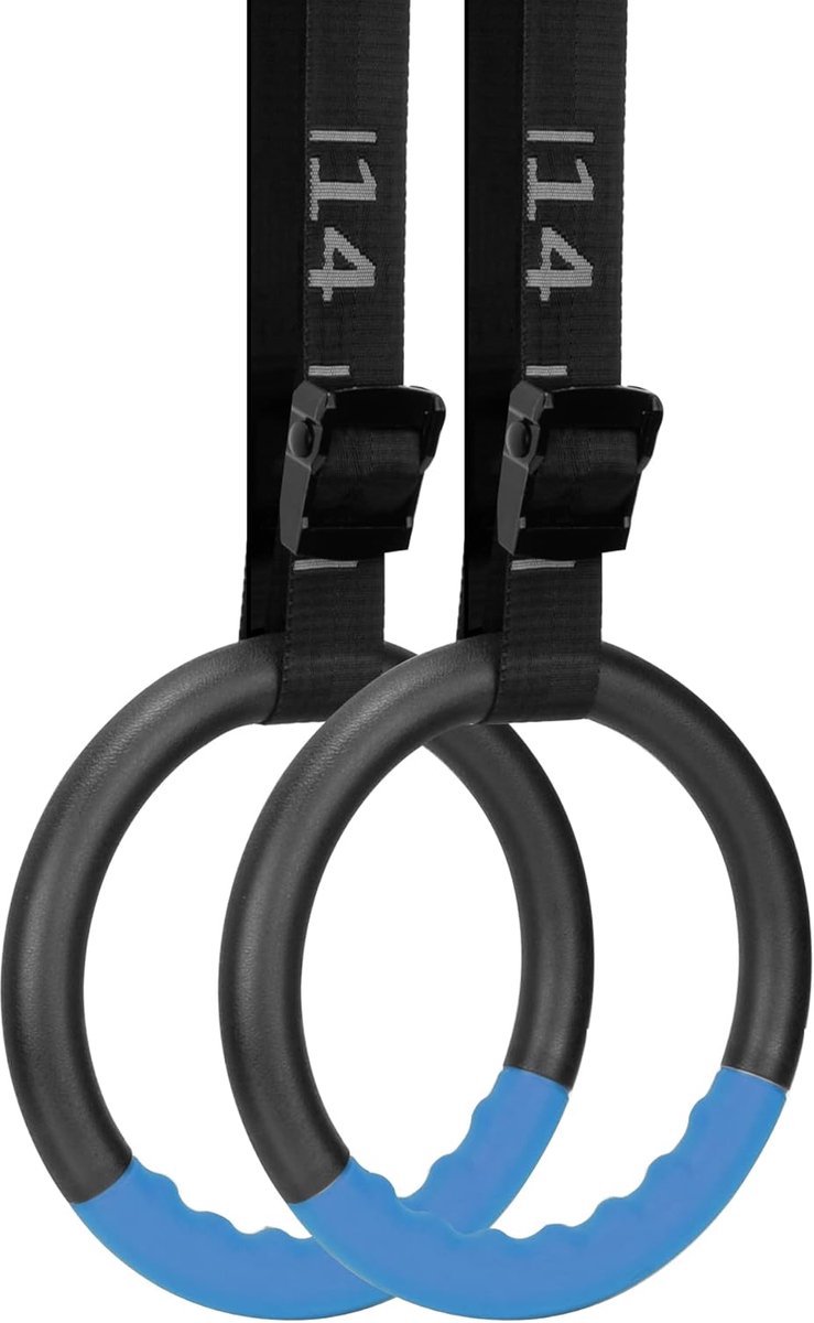 Stunq® Duurzame Fitnessringen van Rubber met Verstelbare Diameter en Antislip Grip – Perfect voor Training en Flexibiliteit