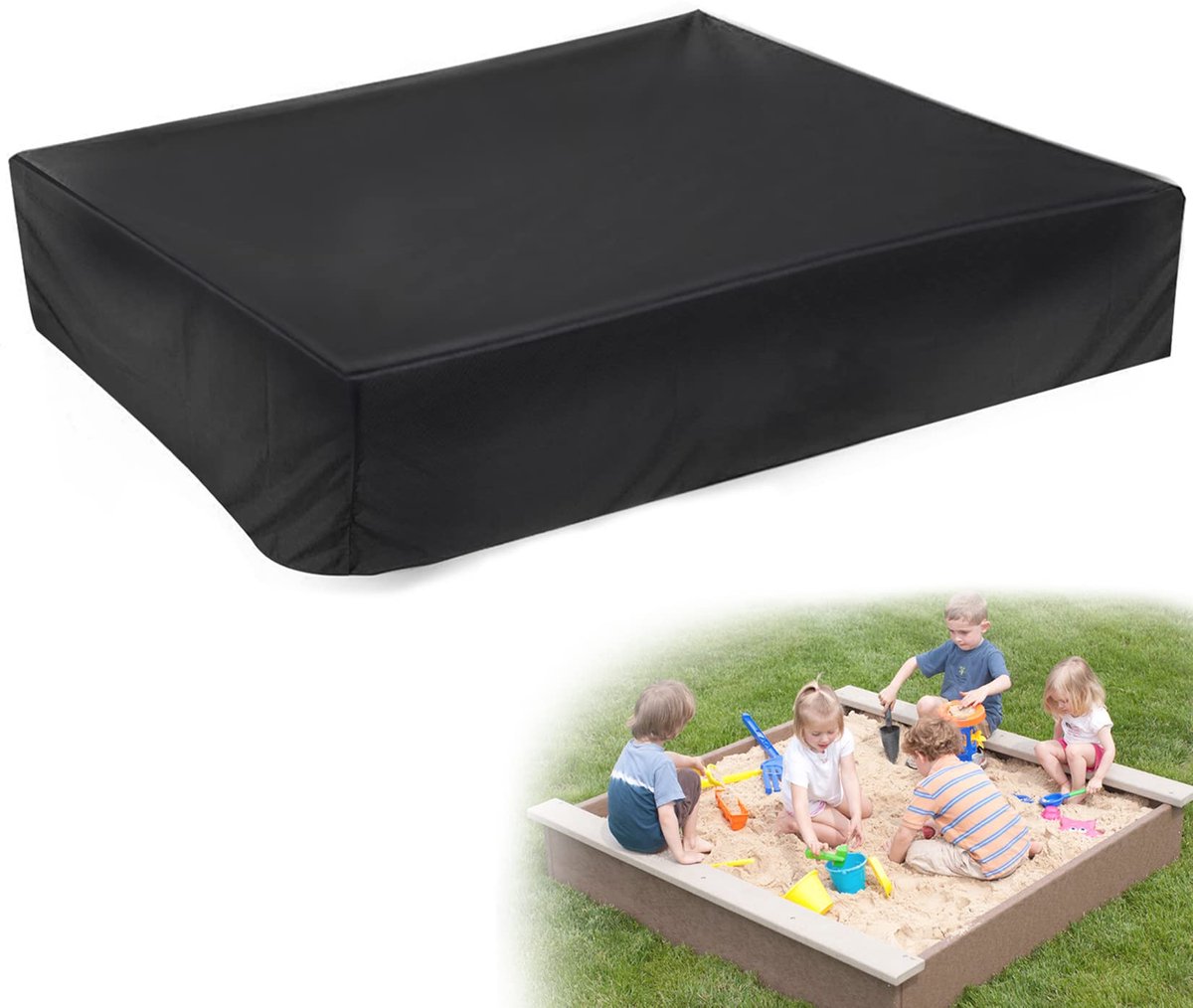 Stunq® Waterdichte zandbakafdekking met trekkoord voor bescherming tegen stof en regen