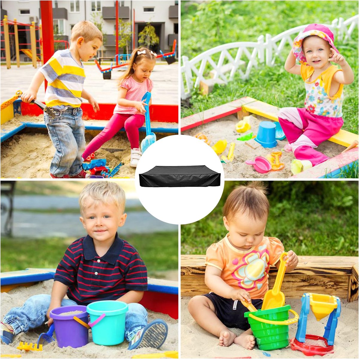 Stunq® Waterdichte zandbakafdekking van Oxford-stof met trekkoord voor bescherming