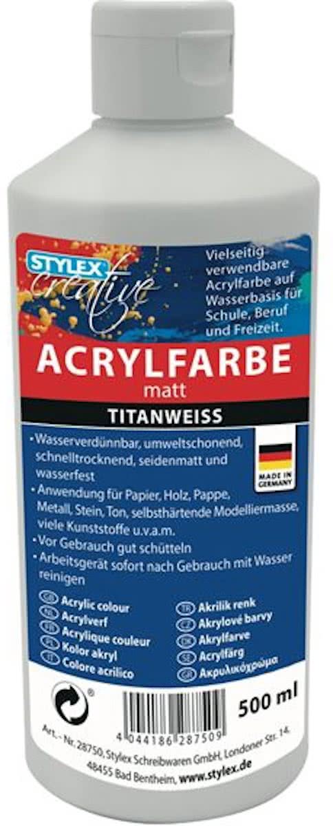 ACRYLVERF 500ML WIT