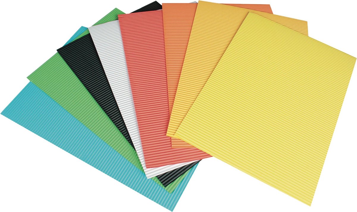 Stylex Hobbyblok Golfkarton A4 8 Vellen