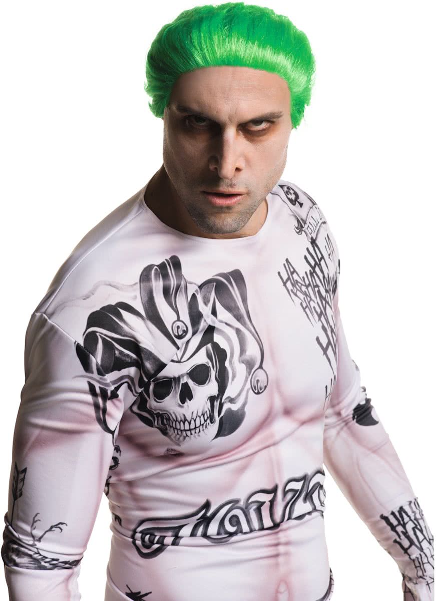 Joker - Suicide Squad™ pruik voor volwassenen - Verkleedpruik - One Size