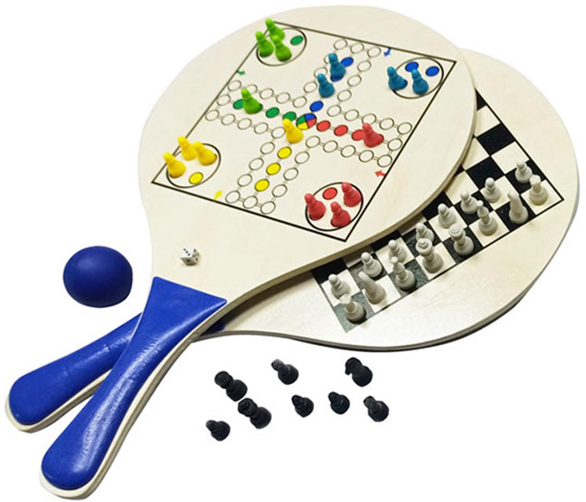 Beachball set met spelletjes