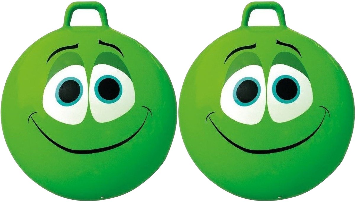 Skippybal Smile Emoticon - 2x - D65 cm - voor kinderen - buiten speelgoed