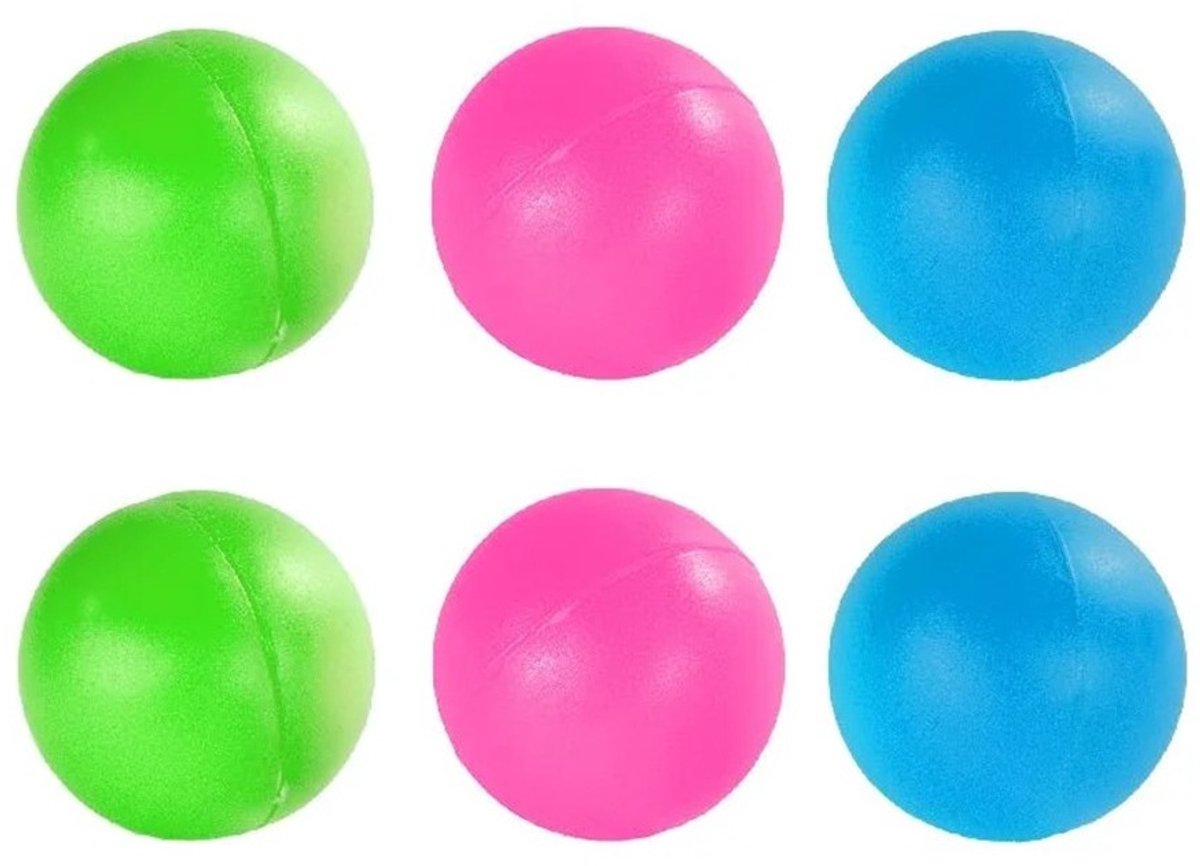 Summertime beachball ballen - 6x stuks - speelballetjes - ballen - strand speelgoed