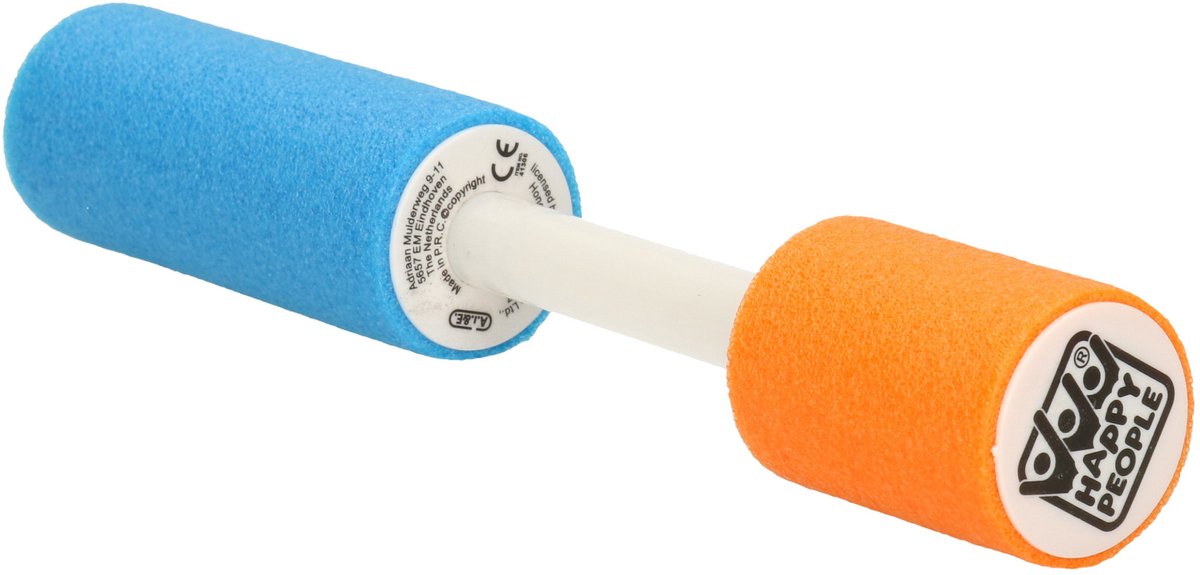 Waterpistool van foam 15 cm - 2x - waterspuiten kleine model - spuit 7 meter ver