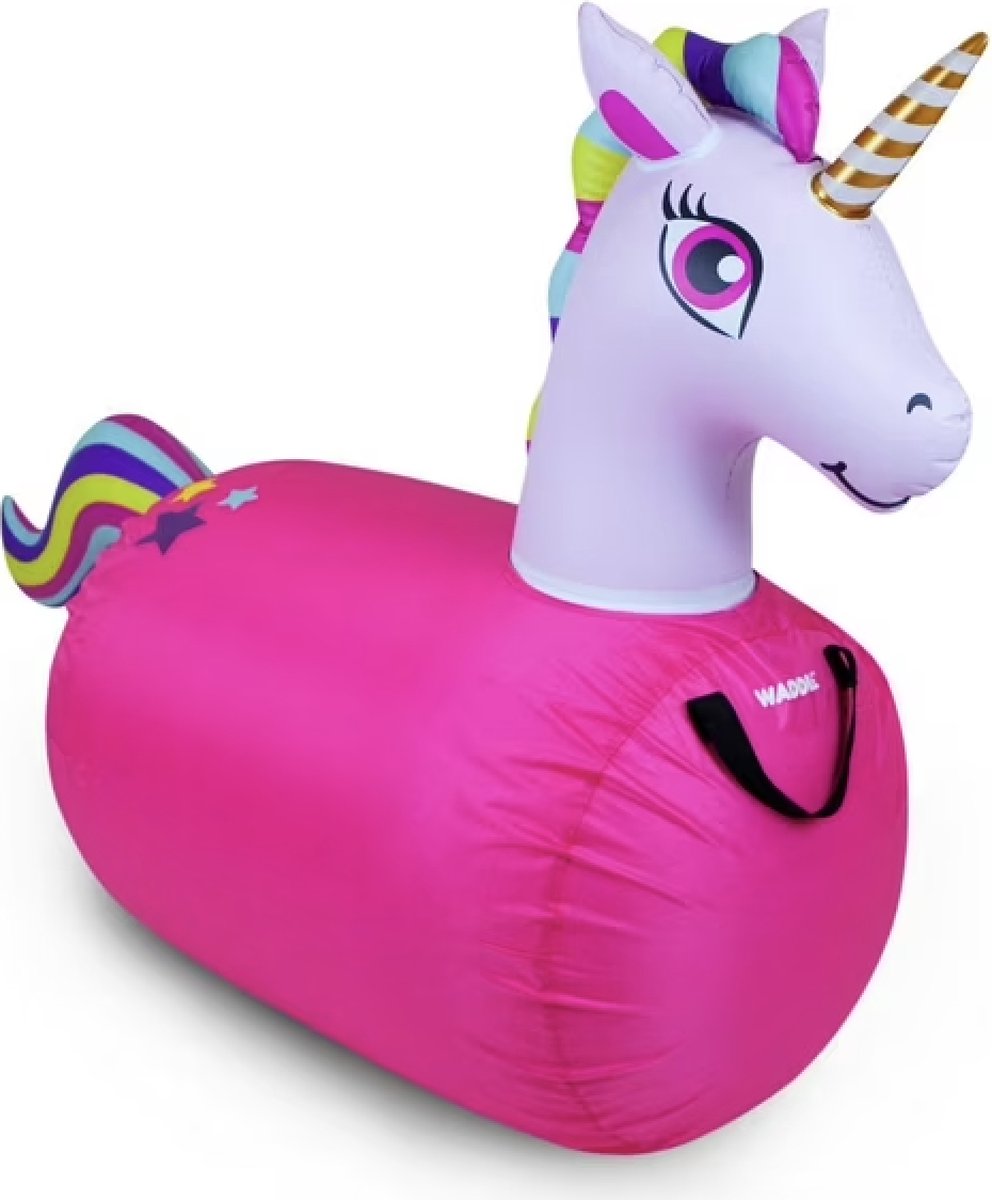   Unicorn Skippy - Leuk Buitenspeelgoed voor Kinderen - Roze - Skippydier Eenhoorn - 73,5 x 28 x 58,5