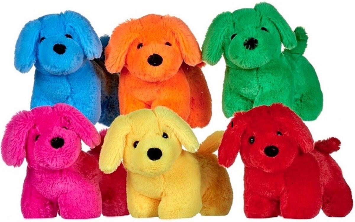 Luna - Pluche Knuffel Hond - in Verschillende Kleuren - 25cm