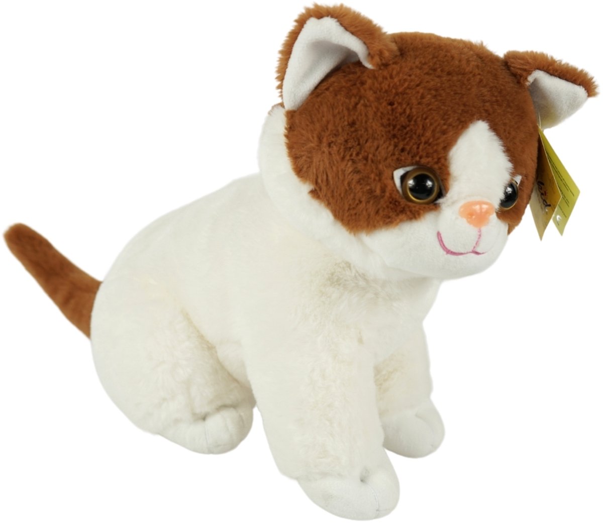 Sunkid Poes - Kat - Knuffel - Bruin wit - 40 cm hoog