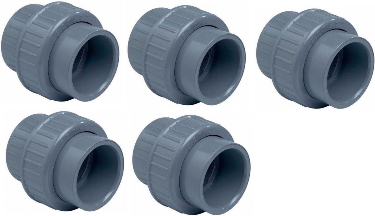 50mm Koppelstuk Druk Pvc Zwembad (5 Stuks)