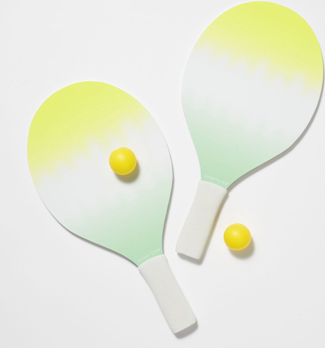 Sunnylife - Kids Outdoor Playtime Strandtennis Set Sea Seeker Dip Dye - Hout - Multicolor -