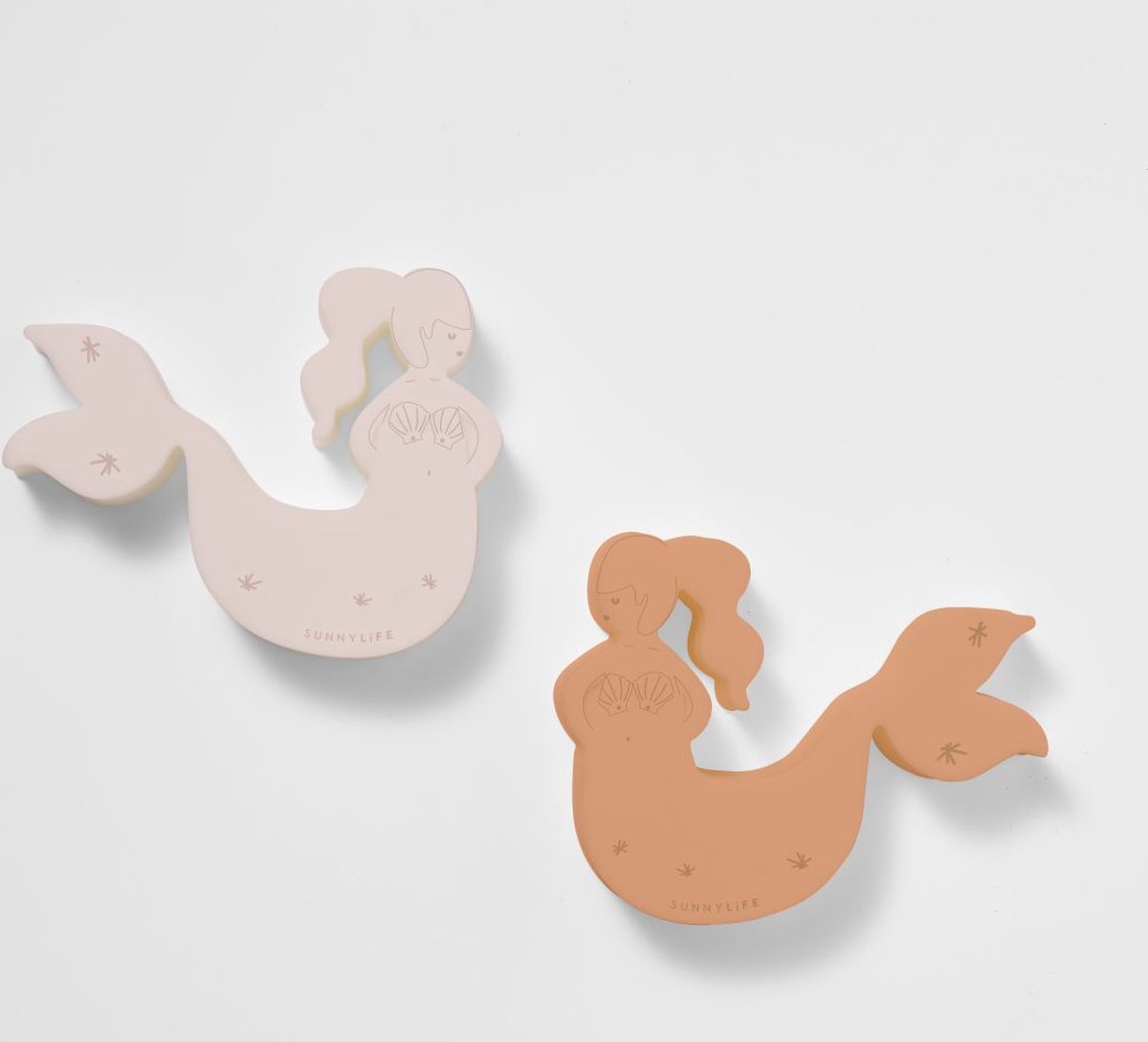 Sunnylife - Kids Splash Time Zeemeermin Schep Siliconen Set van 2 Stuks Circus - Siliconen - Multicolor -