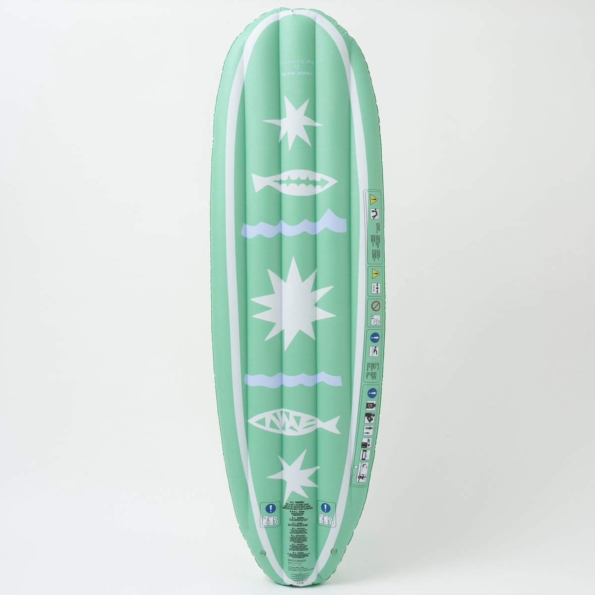 Sunnylife - Pool Floats Luchtbed De Playa Esmeralda Boilogisch Afbreekbaar - Kunststof - Groen