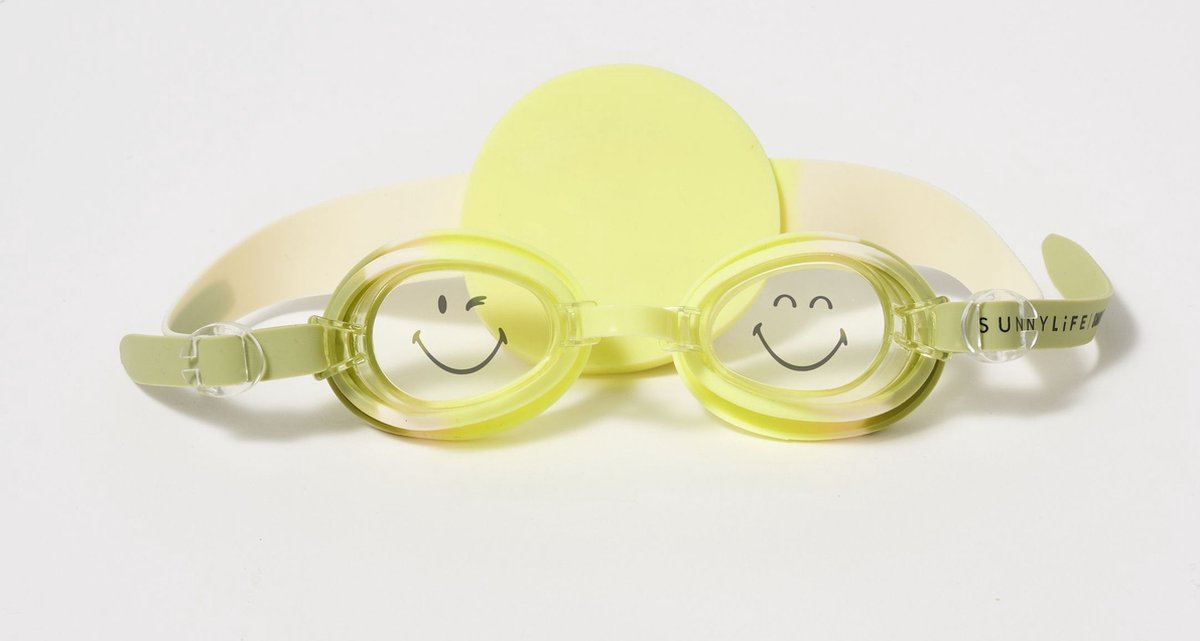 Sunnylife - Smiley Zwembril World Sol Sea - Kunststof - Geel