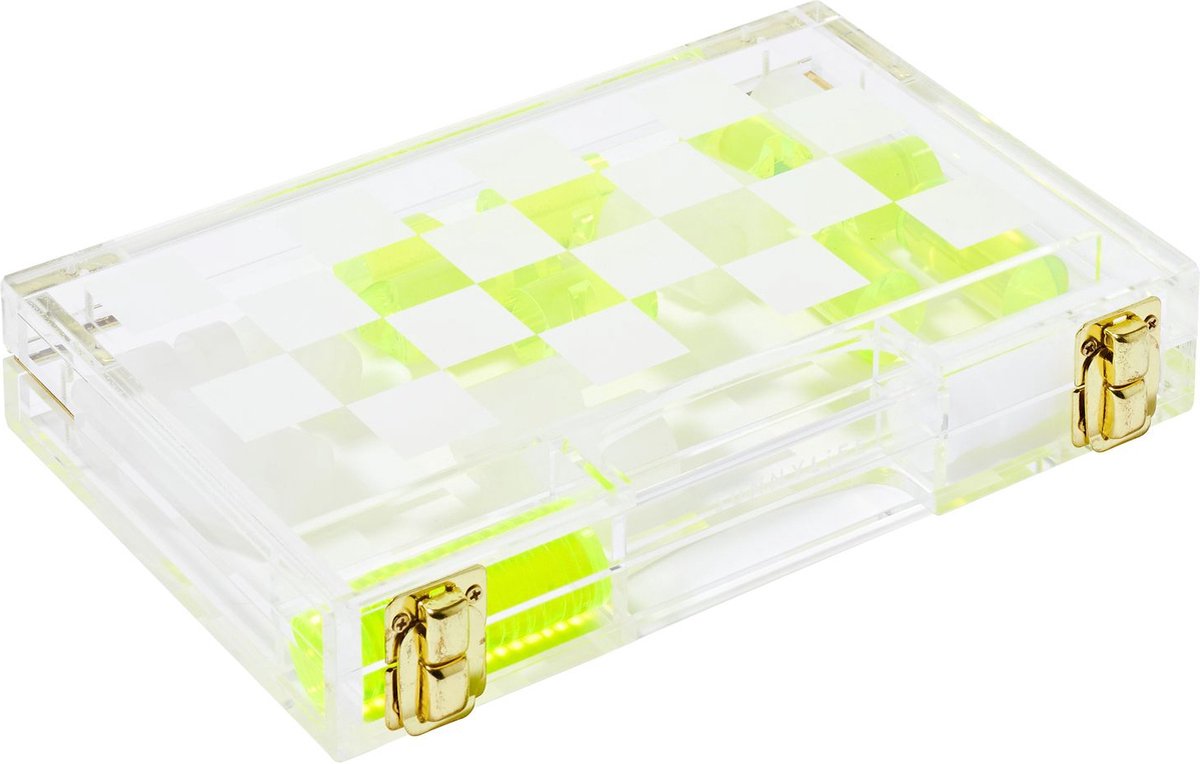 Sunnylife - Travel Lucite Chess & Checkers