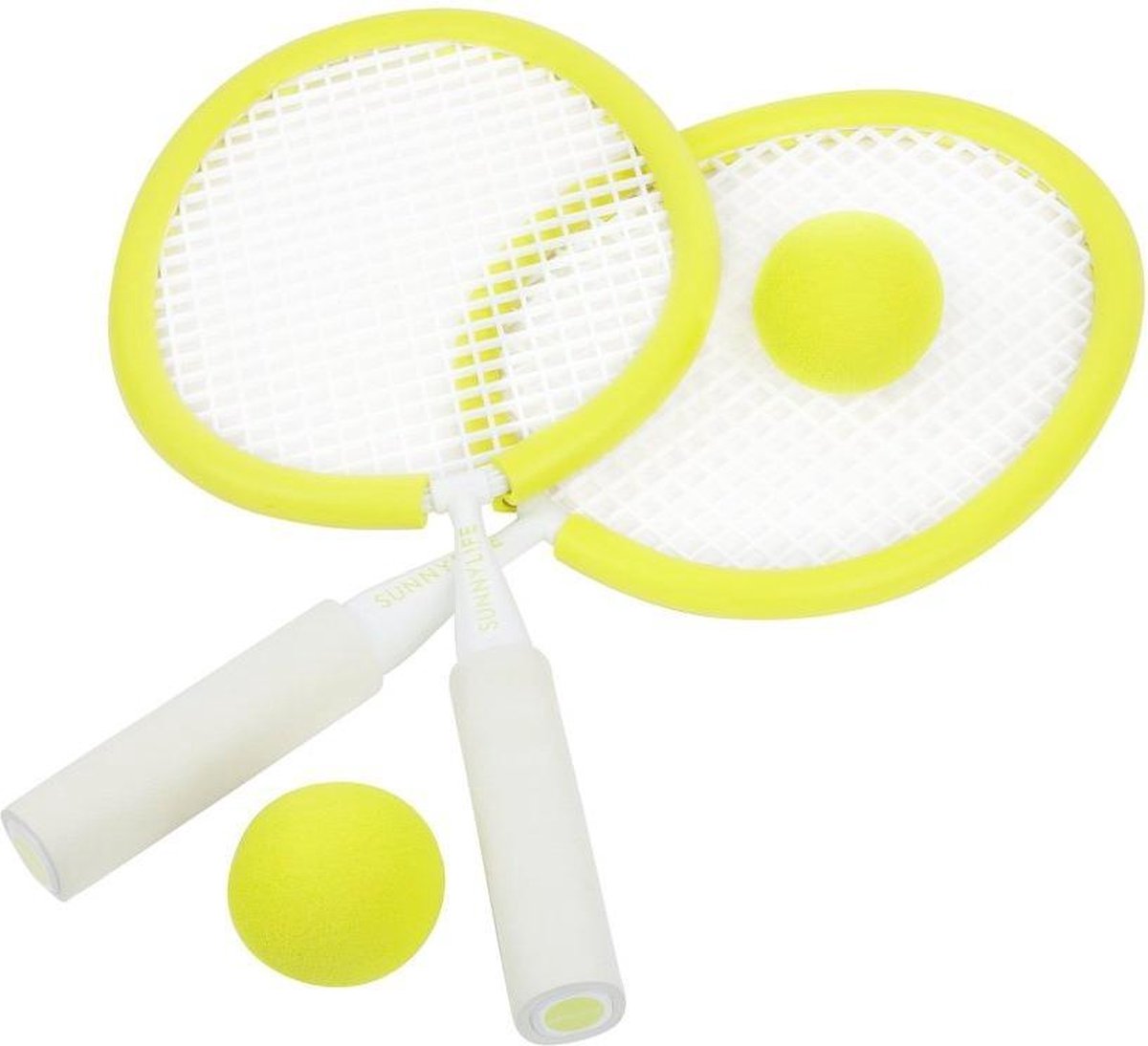 Sunnylife Strandtennis Set Outdoor Games 47 Cm  Pvc Wit/geel