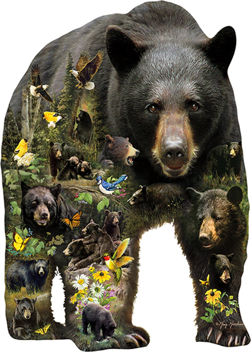 SunsOut shaped legpuzzel Forest Bear
