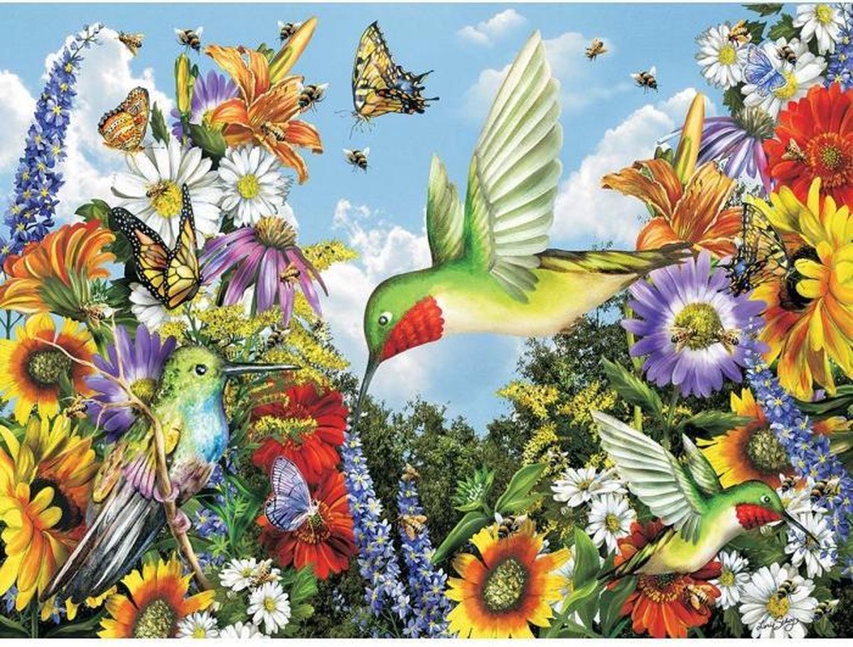 Save The Bees art by Lori Schory 300 XXL puzzel met grote stukken