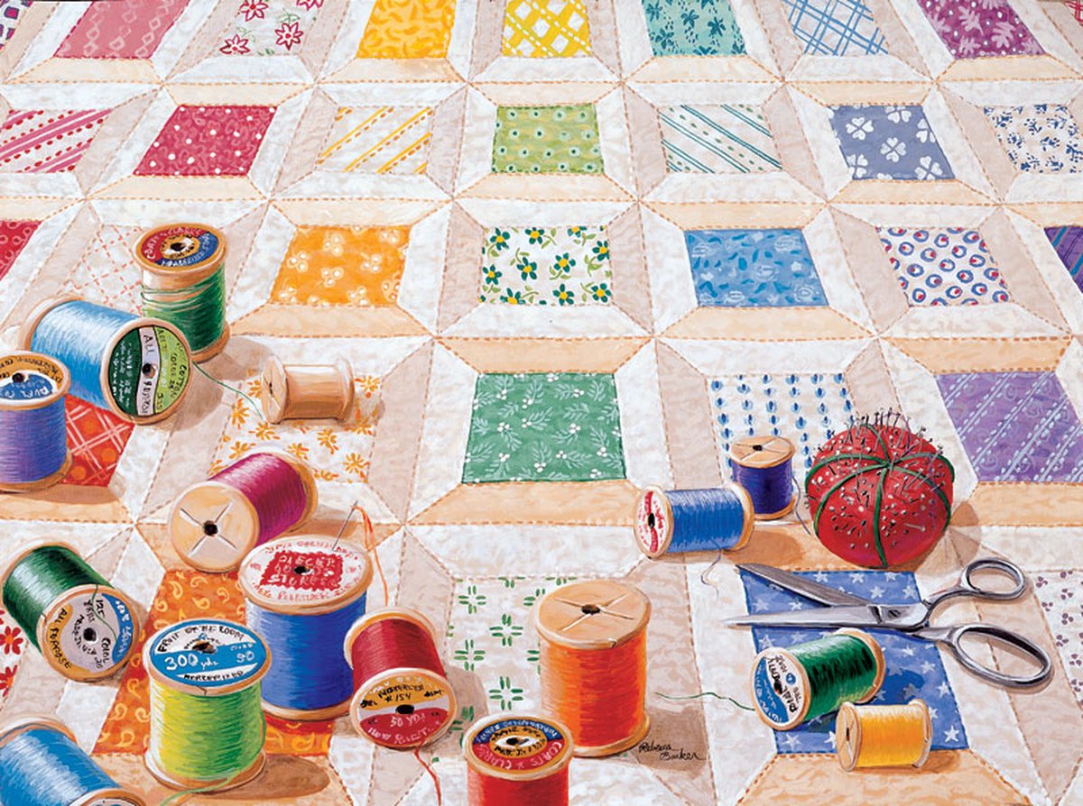 SunsOut puzzel Rebecca Barker - Spools - 1000 stukjes legpuzzel.