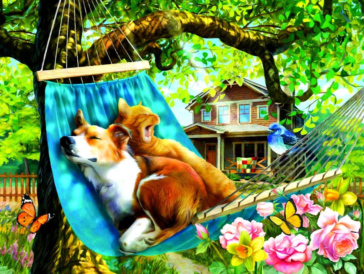 XL legpuzzel - Siesta - 500 extra grote puzzelstukjes- Sunsout- ouderen en slechtziende