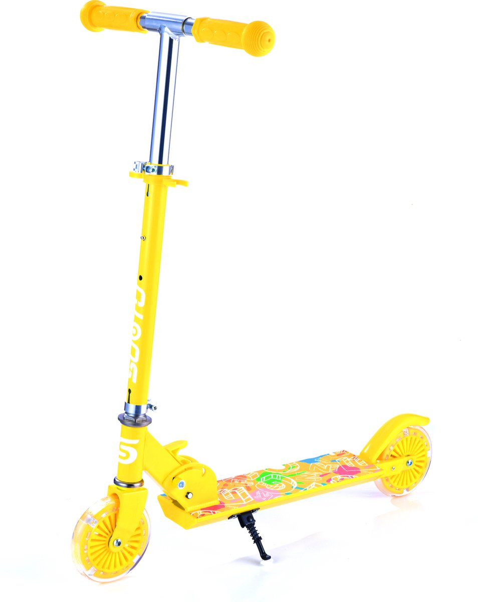 Suotu Kinderstep - Kick Step - voor Jongens en Meisjes - Vanaf 3-12 Jaar - Wielen met LED-verlichting - Aluminium