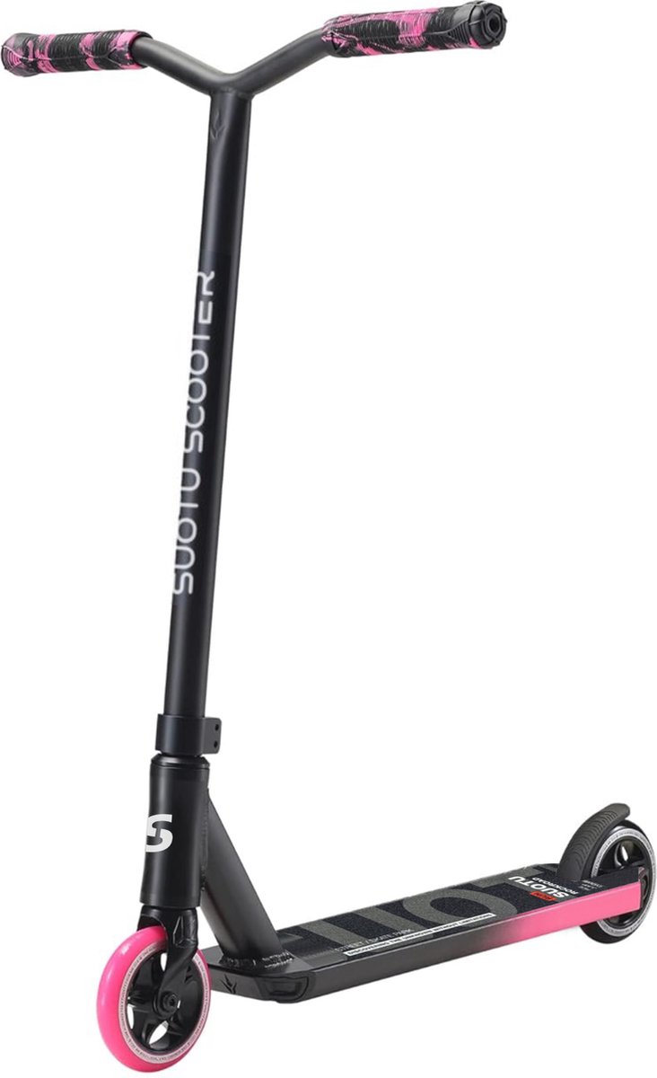 Suotu Stuntstep - Step 8+ jaar - Stuntstep Jongens en meisjes - Kinderstep - Aluminium - Roze/Zwart