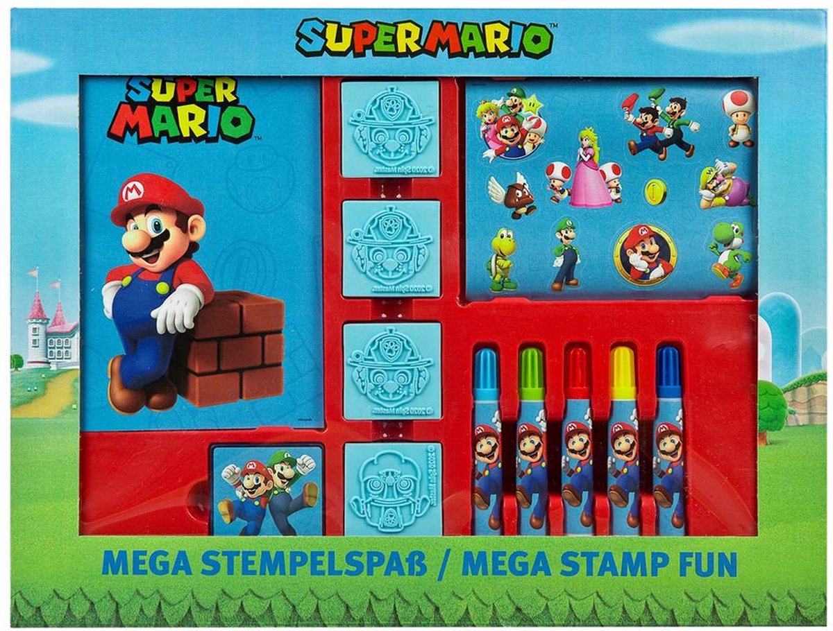 Super Mario Mega stempel plezier