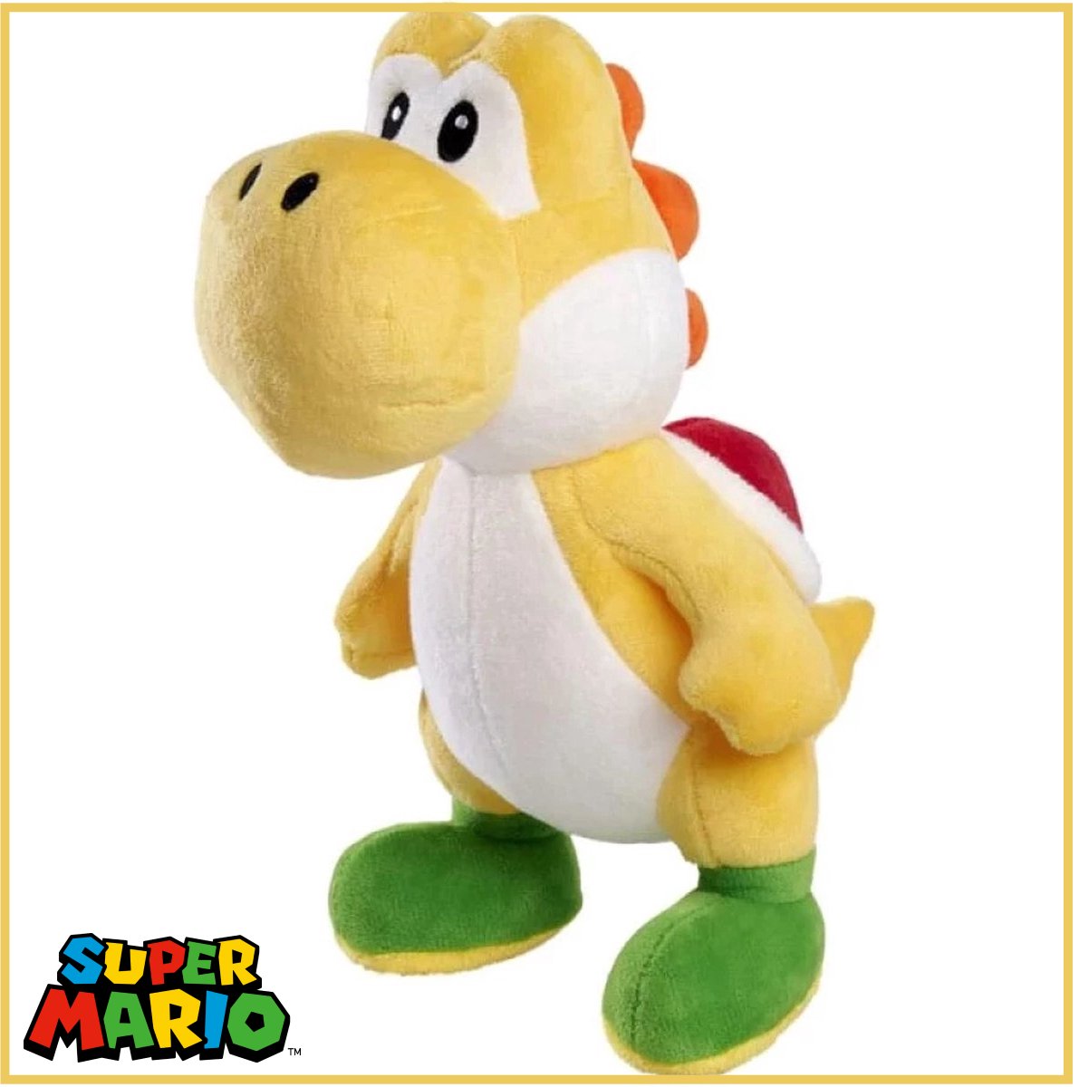 Yoshi Geel - Super Mario Pluche Knuffel 24 cm - Nintendo Mario Bros Plush Toy - Speelgoed Knuffels voor Kinderen Jongens Meisjes