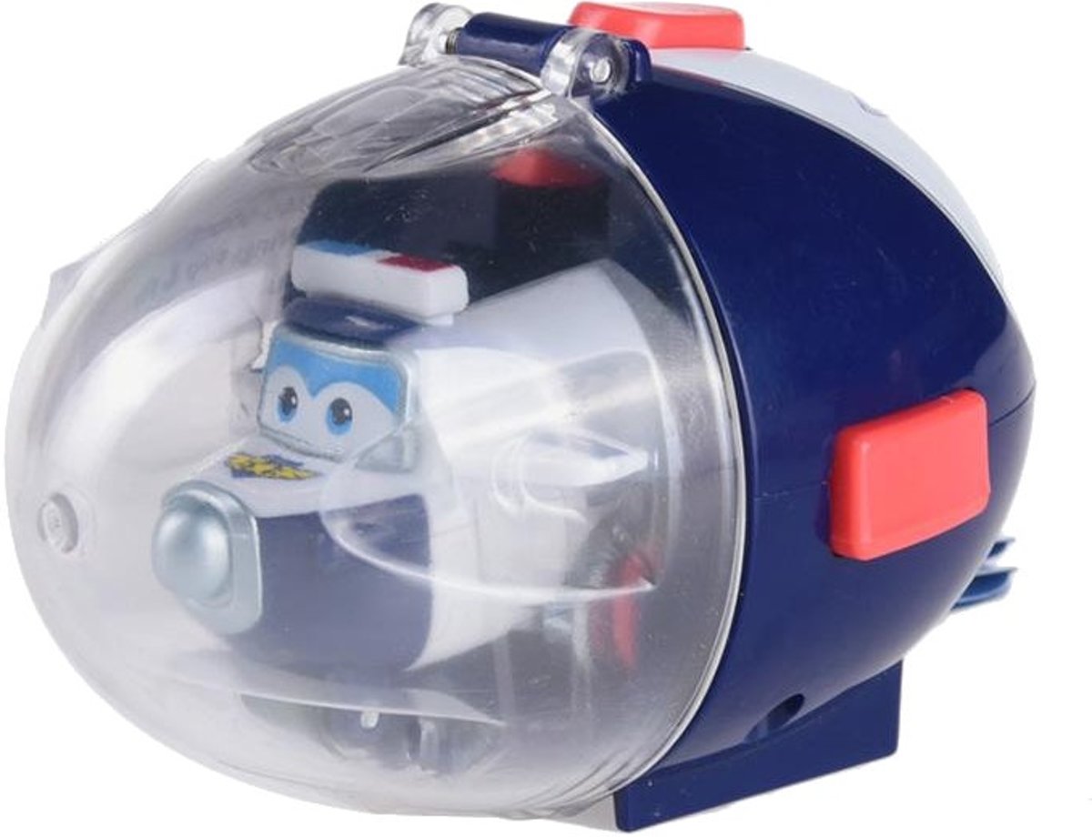 Super Wings Speelfiguur Flip & Fly Paul 9,5 Cm Wit/blauw
