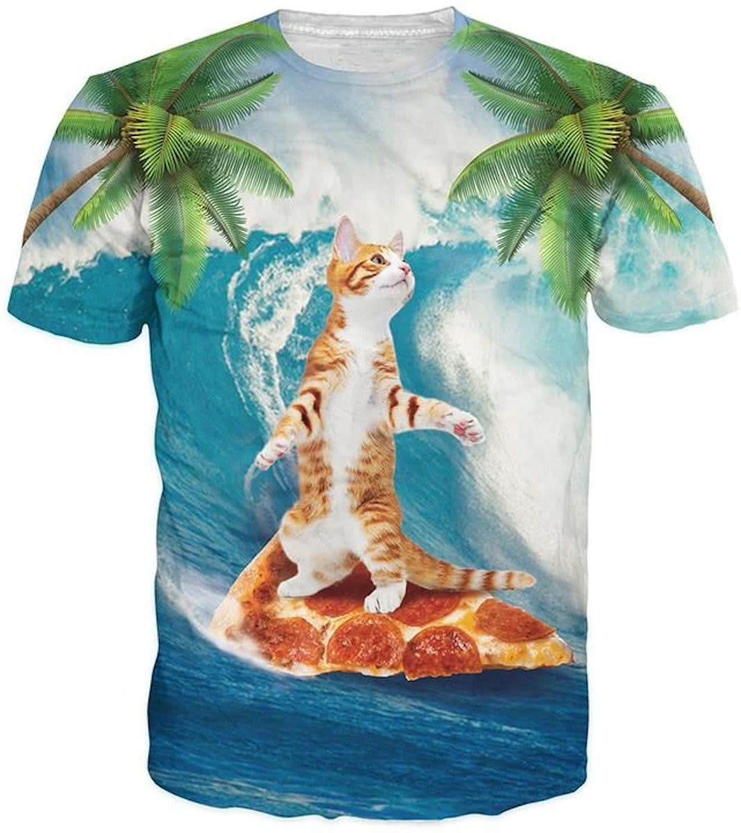 Pizza kat surfer Maat S