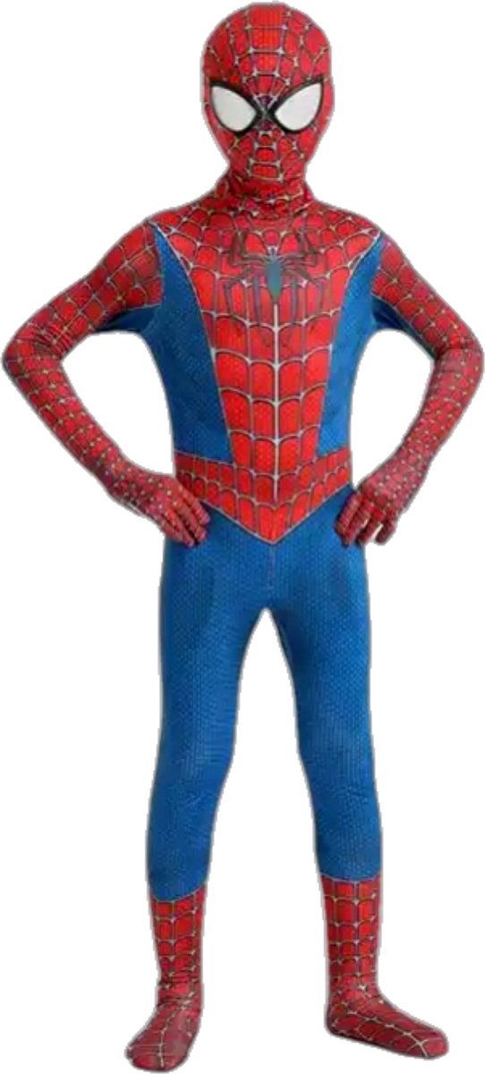Superheldendroom - Spider-Man (2004) - 146/152 (10/11 Jaar) - Verkleedkleding - Superheldenpak